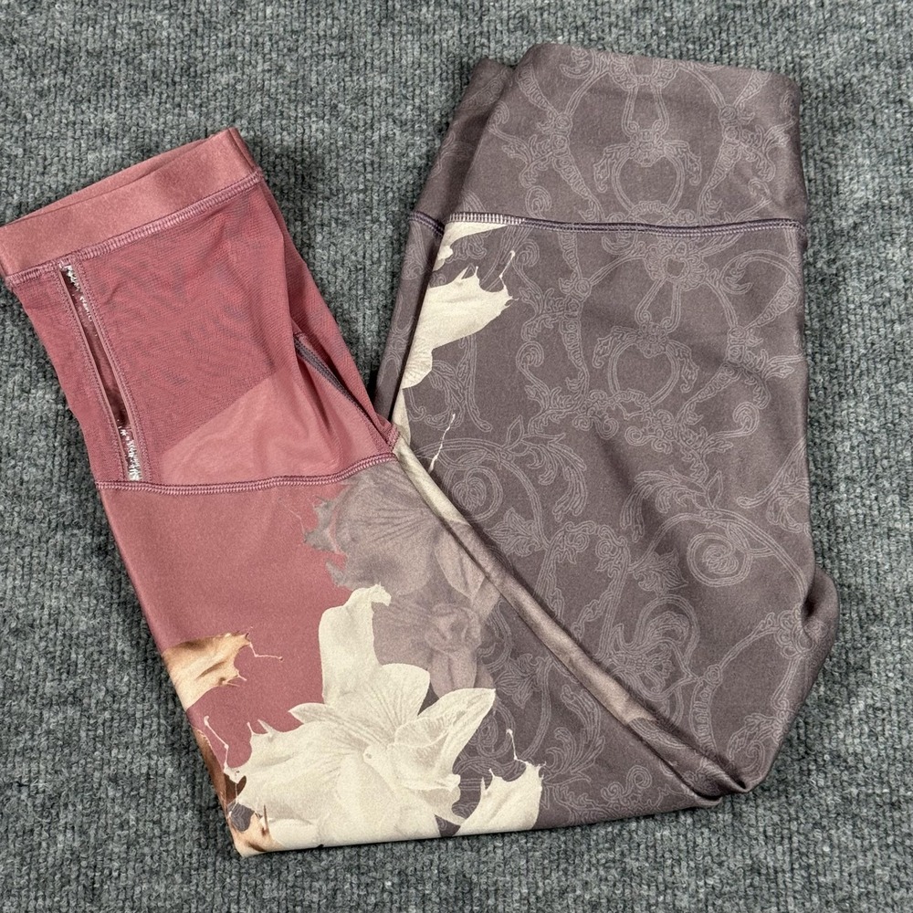 Calia By Carrie Underwood Leggings Womens Small Floral Print Athleisure Yoga Gym
